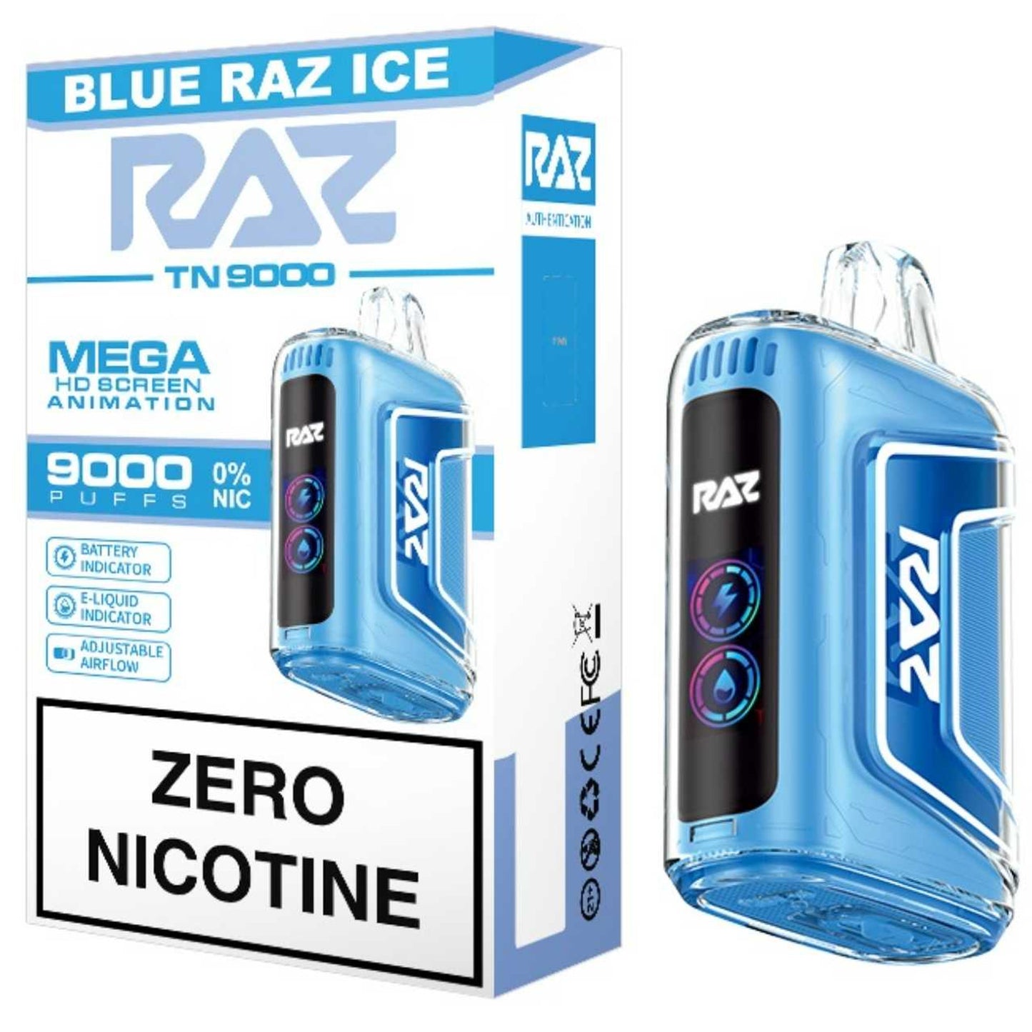 RAZ 9K CALADAS (0% NICOTINA)